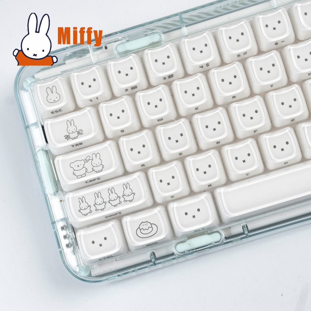 Gaming Accessories Kawaii - Клавишные колпачки Kawaii Miffy с милым