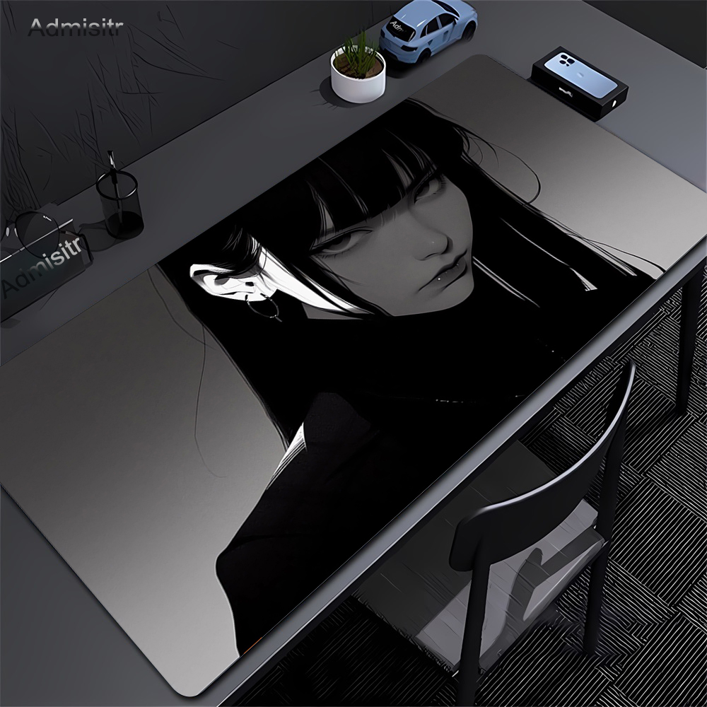 Gaming Accessories For Your Desk - Черный аниме темная девушка настольный коврик