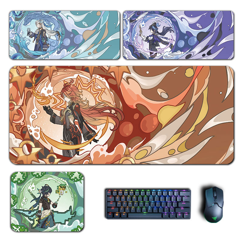 Gaming Accessories In Japan - Аниме Genshin ударный коврик для мыши