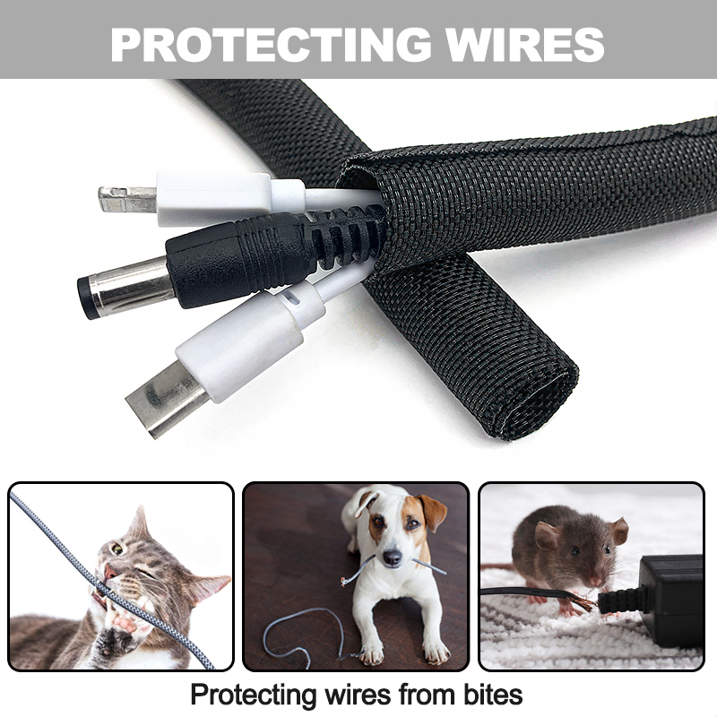 Самозакрывающийся ПЭТ-плетеный – обзор и цена Cable Sleeve Braided