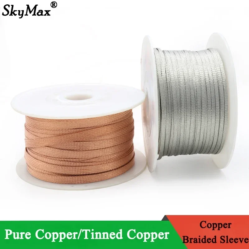 2 м/5 м луженая медная плетена – обзор и цена Cable Sleeve Braided