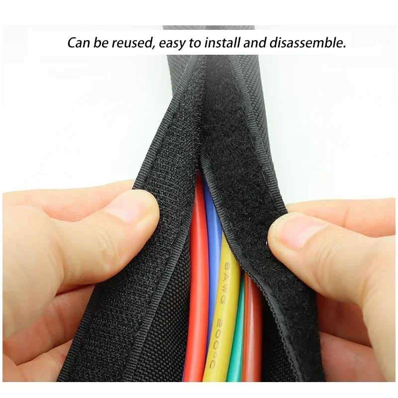 1 ~ 10 м самоклеящаяся плетена – обзор и цена Cable Sleeve Braided