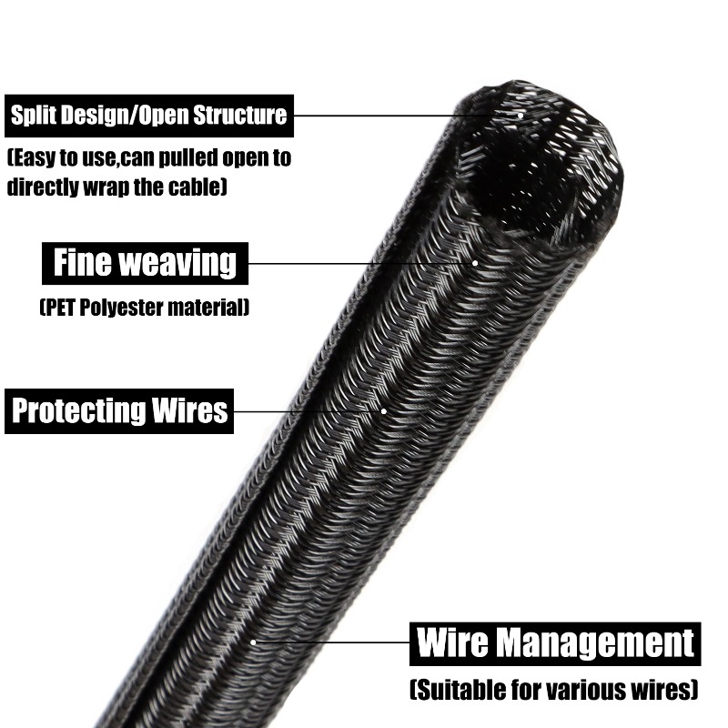 Термостойкая изоляционная опле – обзор и цена Cable Sleeve Braided